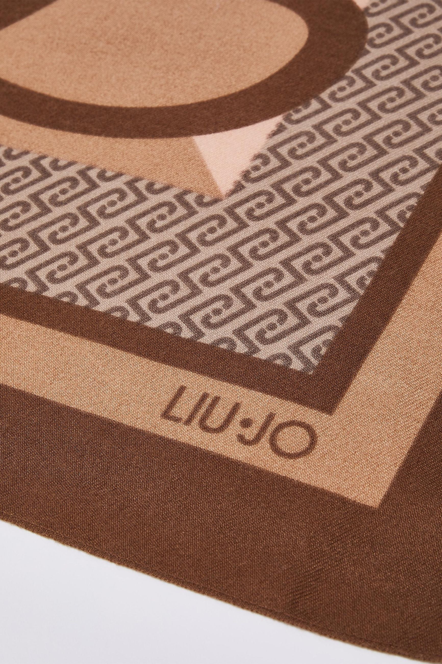 Liu Jo Foulard Grande Donna con Maxi Logo Monogram 120x120
