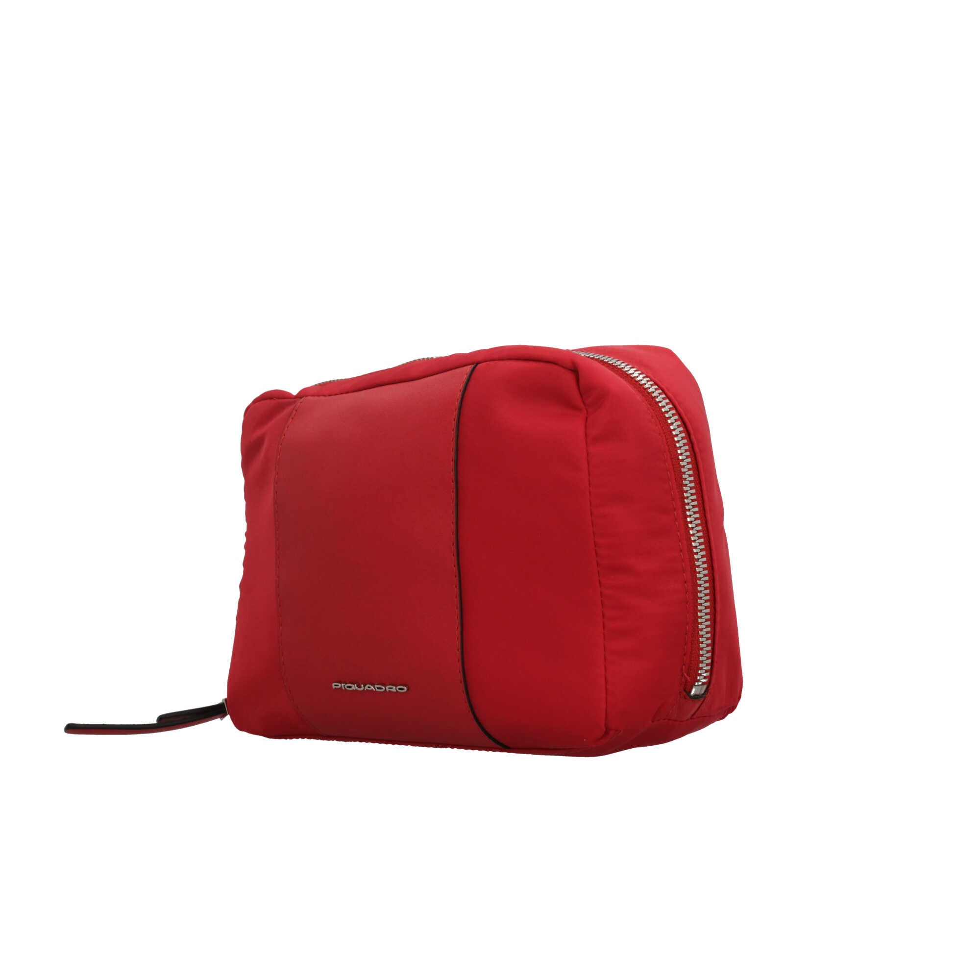 Piquadro beauty case in pelle con design elegante e capiente Rosso TU | Giò Fashion