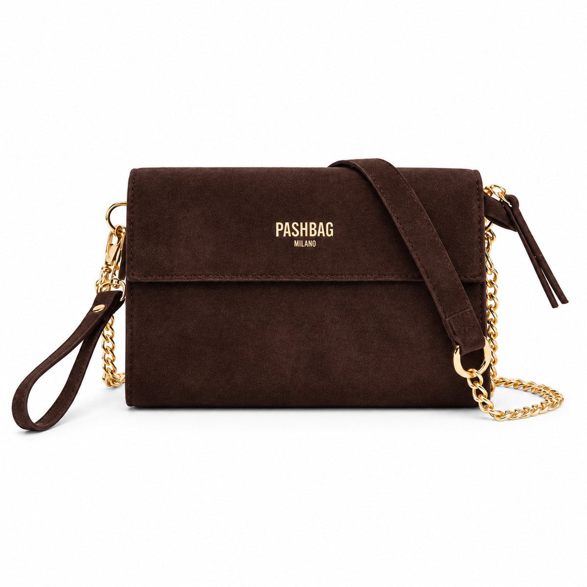 PashBag Mini Borsa a Tracolla Effetto Suede