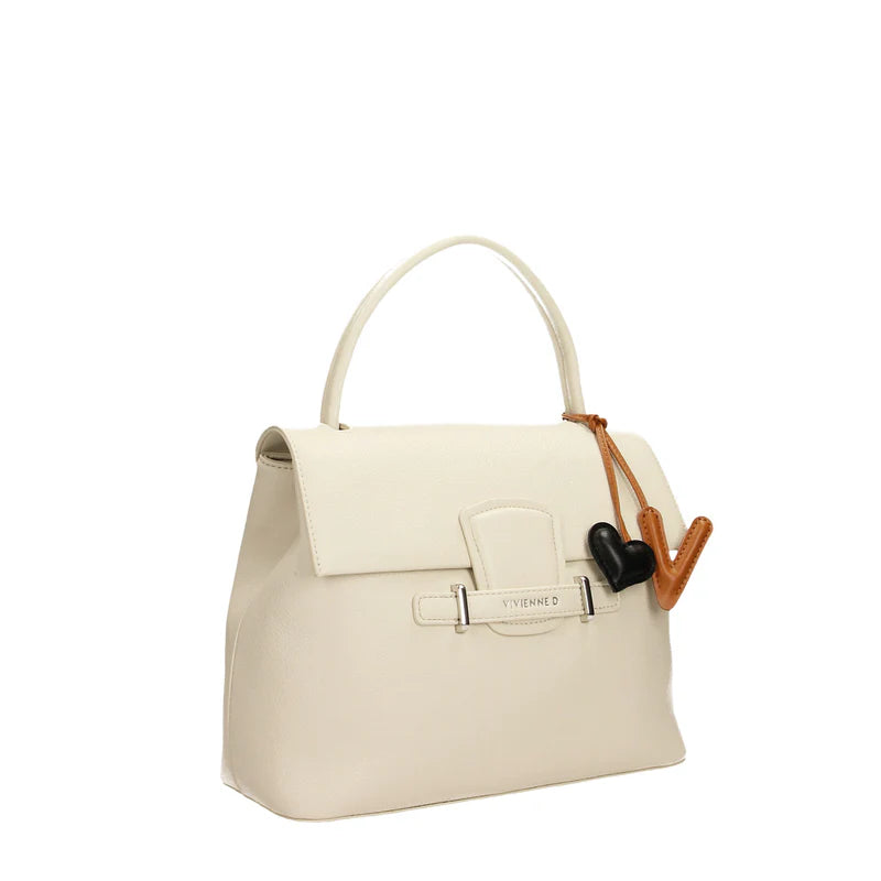 Borsa Vivienne D donna a mano con tracolla design elegante strutturato Bianco TU | Giò Fashion