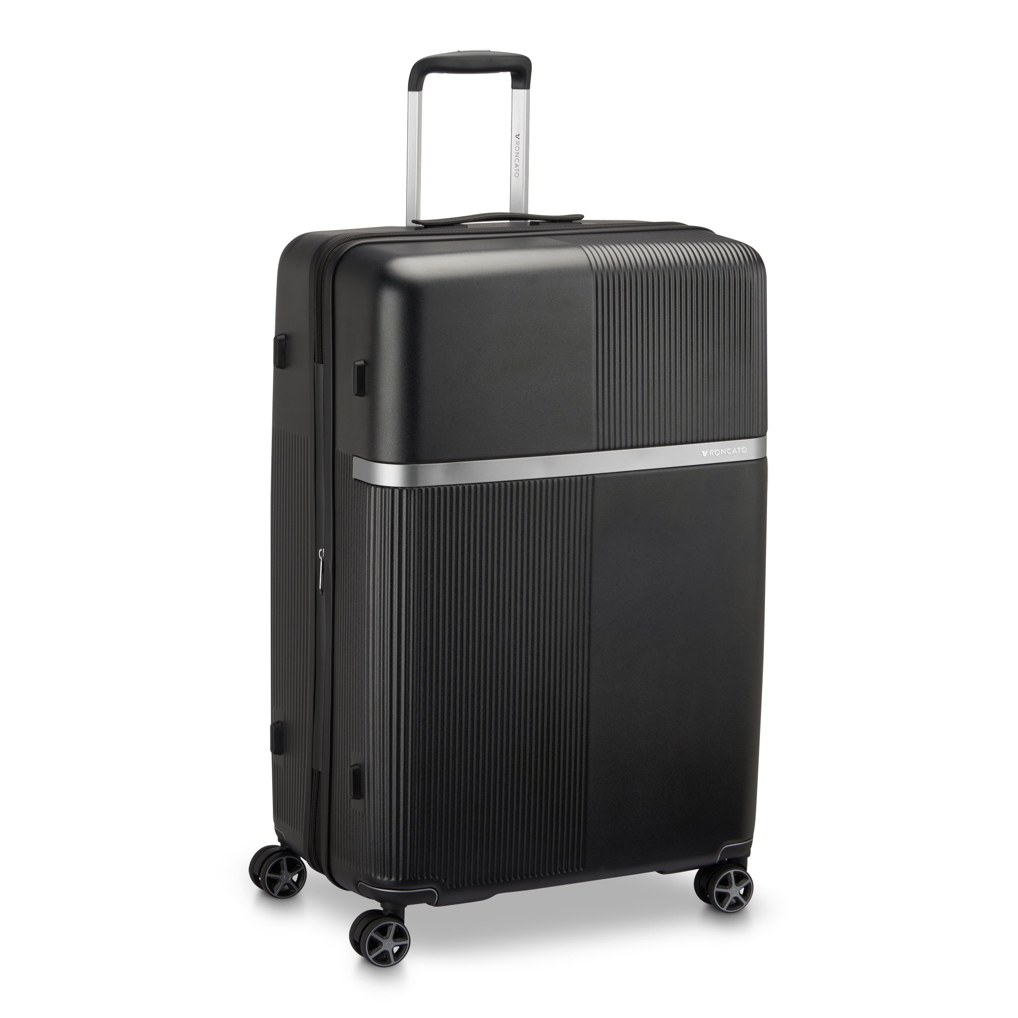Trolley grande Roncato con scocca rigida e manico telescopico NERO TU | Giò Fashion