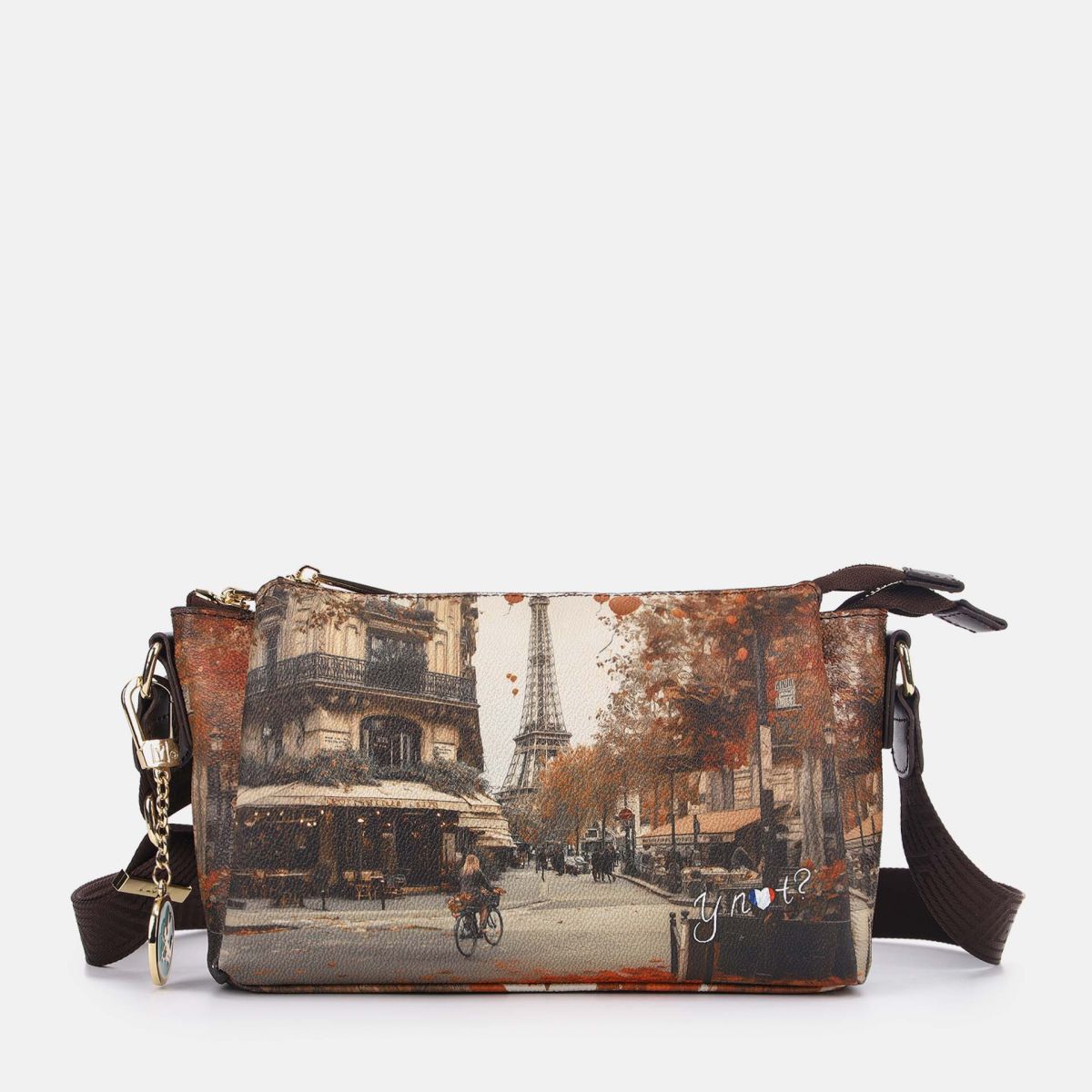 Ynot? Yes Bag Borsa a Spalla Donna con 3 Scomparti