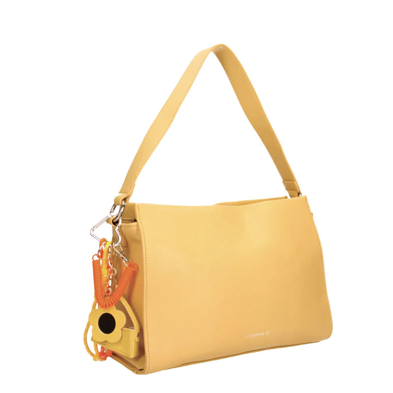 Borsa Vivienne D donna a spalla elegante design moderno raffinato Giallo TU | Giò Fashion