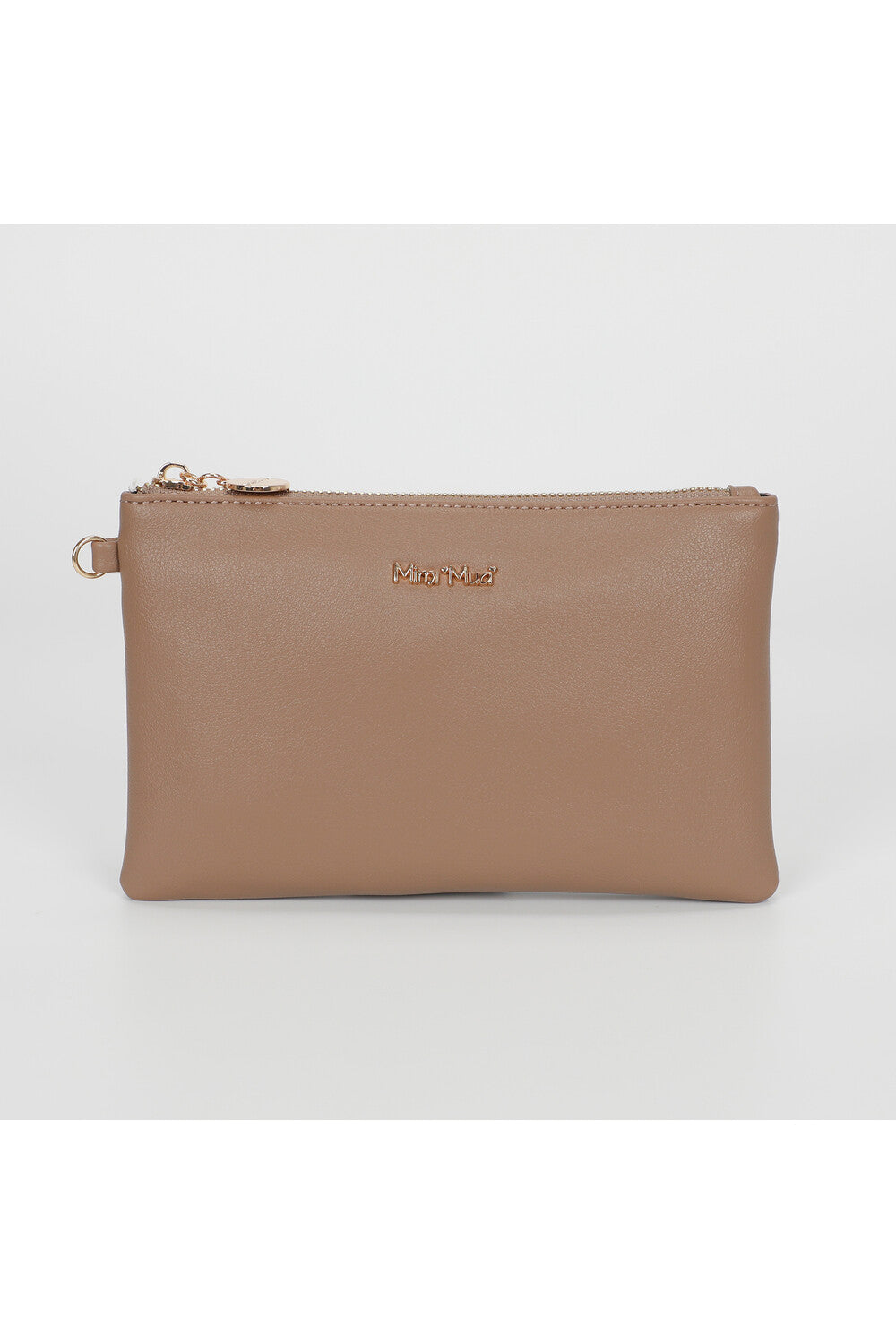 Pochette Mimi Mua elegante con zip Beige TU | Giò Fashion