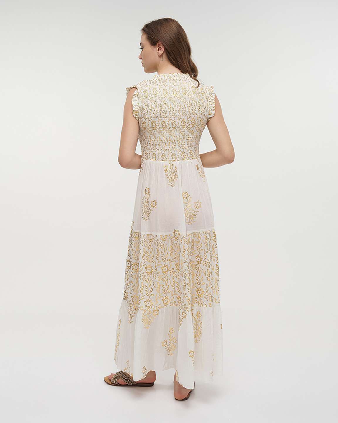 Ble Resort Collection Abito Lungo Senza Maniche con Stampe