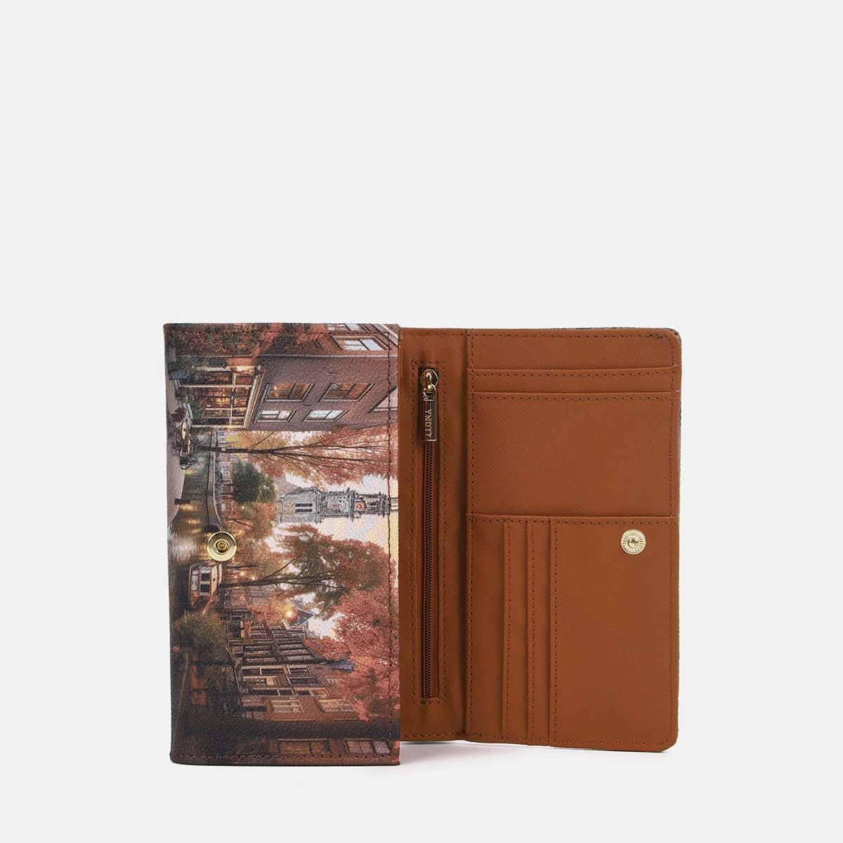 Ynot? Yes Bag Portafoglio Donna Compatto in Ecopelle con Zip