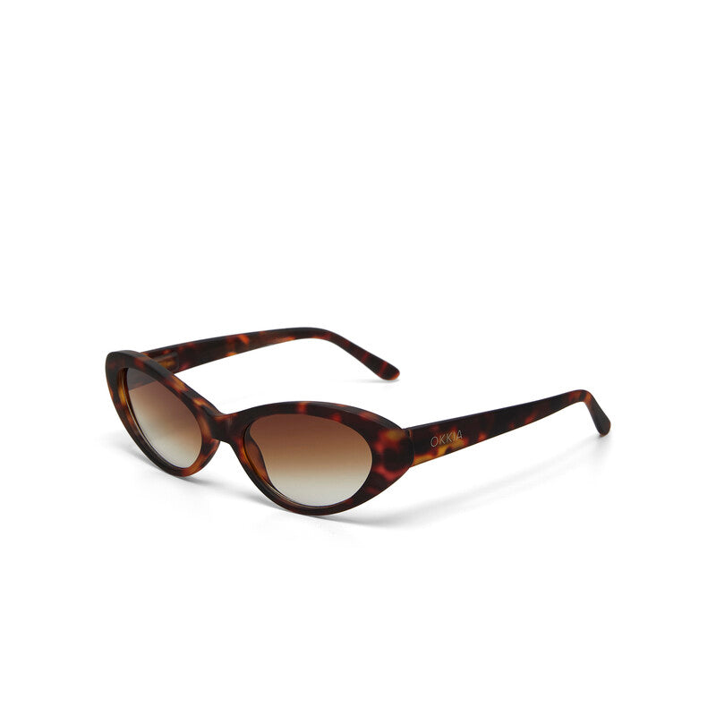 OKKIA Lina Occhiali da Sole Donna Small Cat Eye con Lenti Sfumate e Protezione UV400