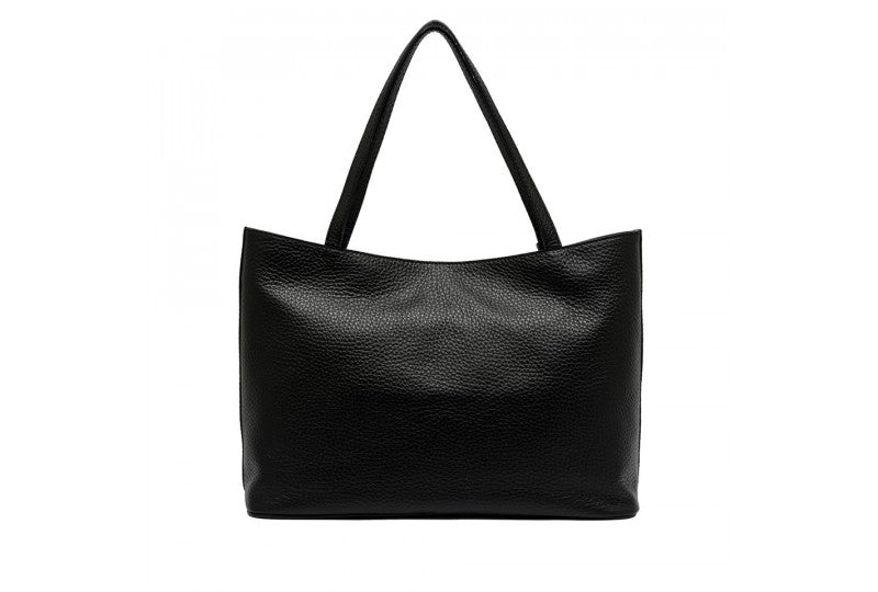 Borsa a spalla Gianni Chiarini Marisol in pelle con design geometrico NERO TU | Giò Fashion