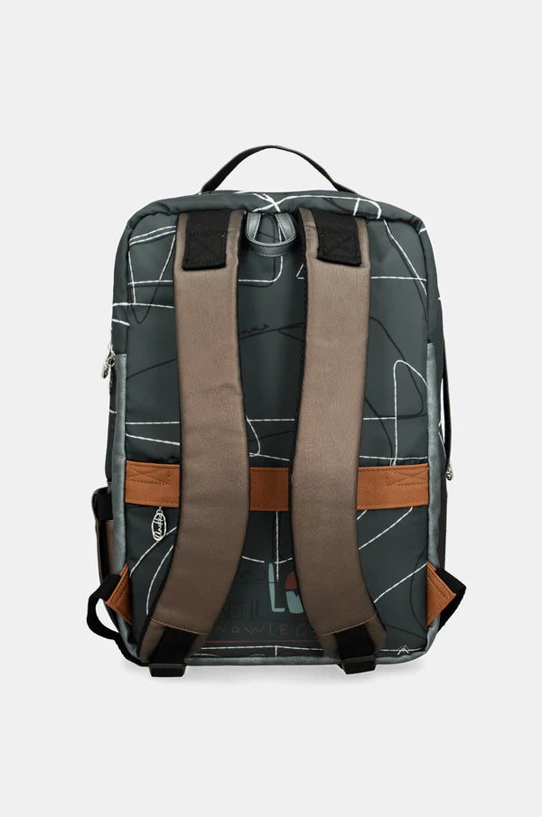 Zaino Anekke donna multifunzione con tasche design illustrato iconico BLU TU | Giò Fashion