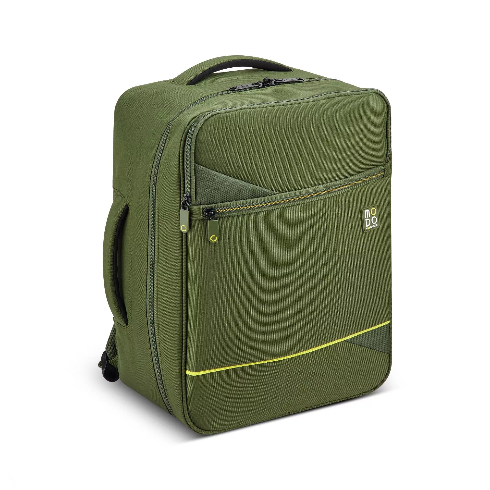 Modo by Roncato Zaino Cabina Porta PC Multitasche da Viaggio 40x30x20 VERDE MILITARE TU | Giò Fashion
