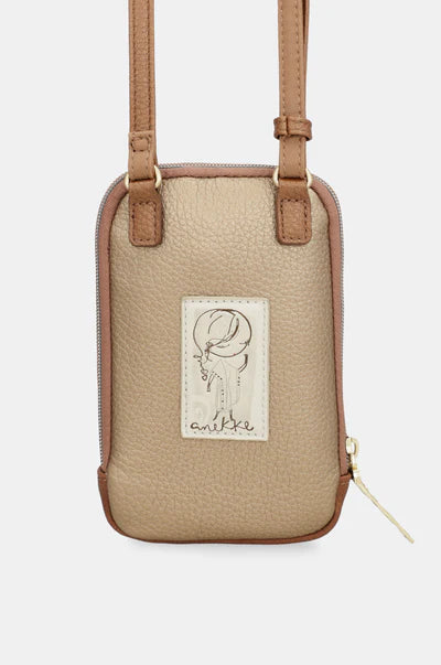 Borsa tracolla donna Anekke compatta con zip e tracolla regolabile Beige TU | Giò Fashion