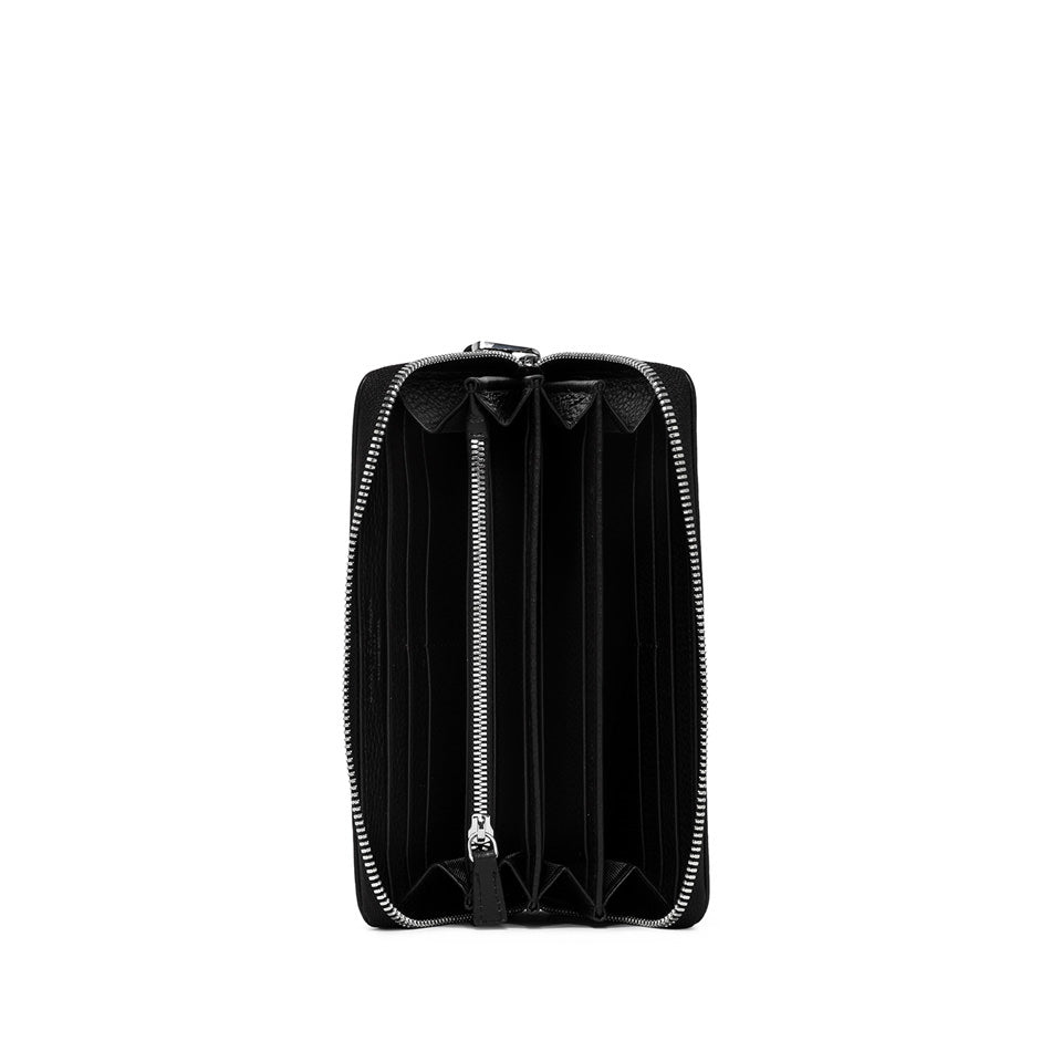 Portafoglio Compatto Gianni Chiarini Wallets Grain in pelle grana Nero TU | Giò Fashion