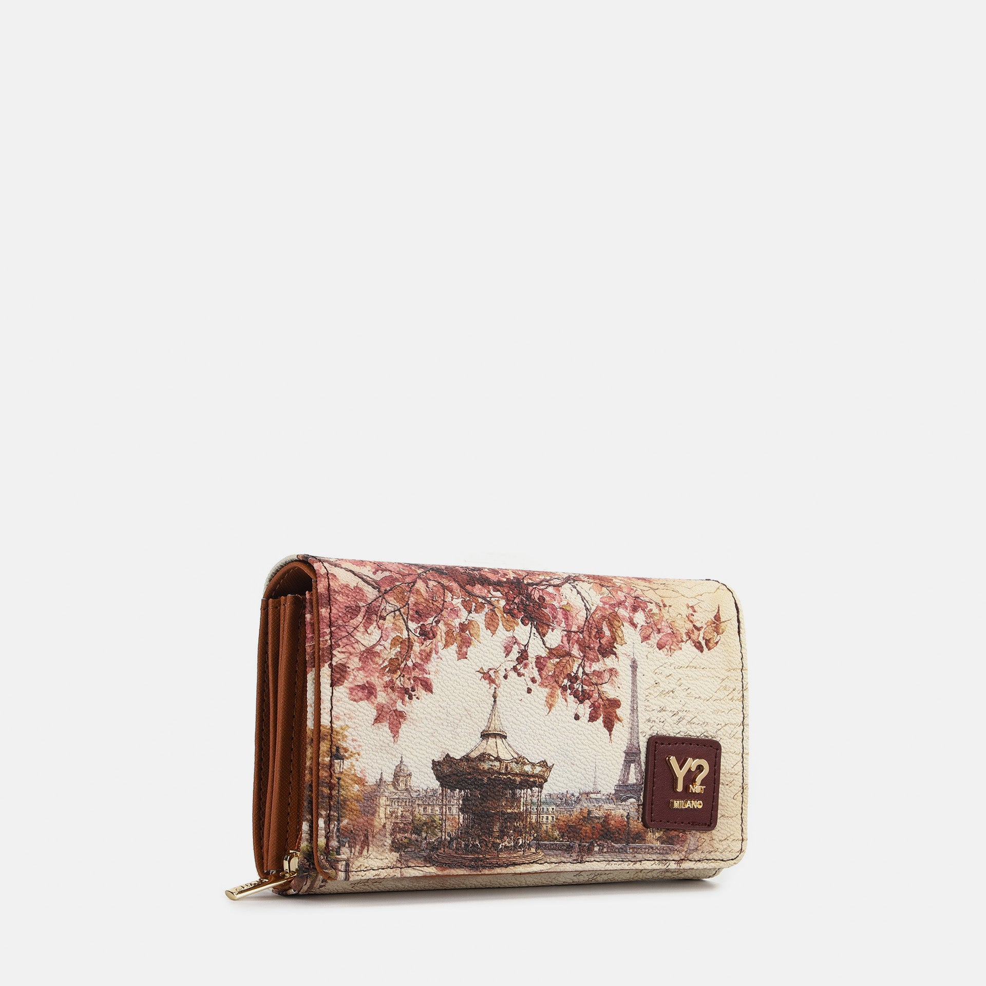 Ynot? Yes Bag Portafoglio Donna Compatto in Ecopelle con Zip