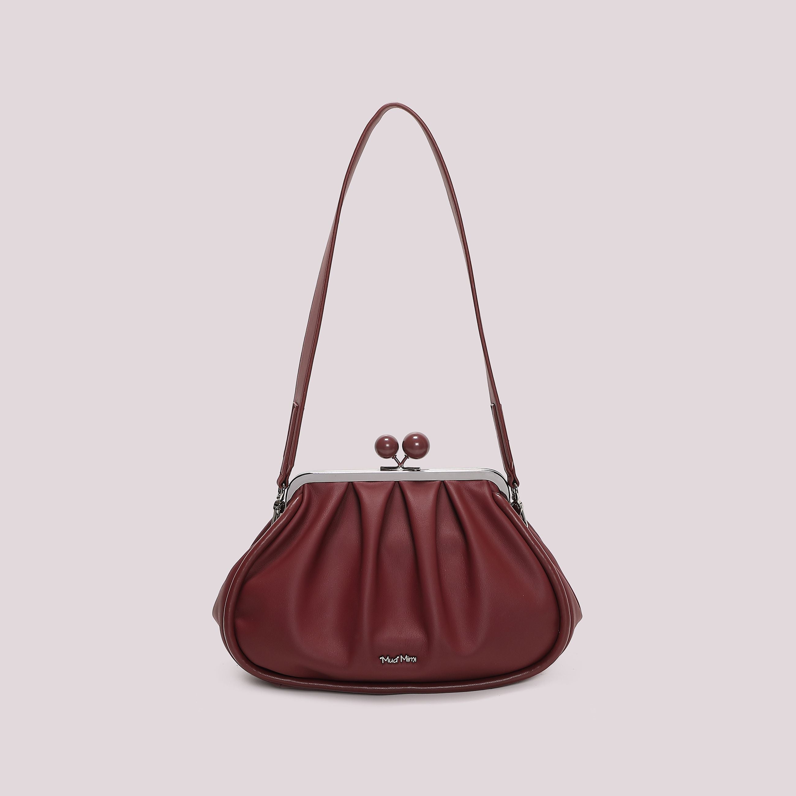 Borsa Clutch Donna Mimi Mua Morbida con Chiusura a Sfere