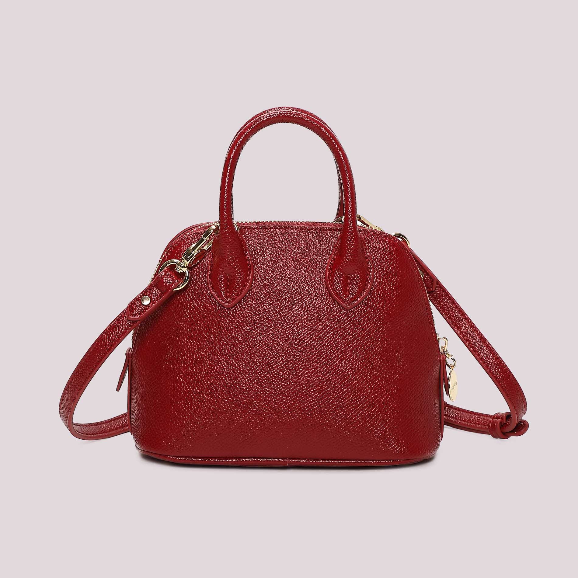 Borsa a mano donna Mimi Mua con tracolla rimovibile design elegante compatto Rosso TU | Giò Fashion