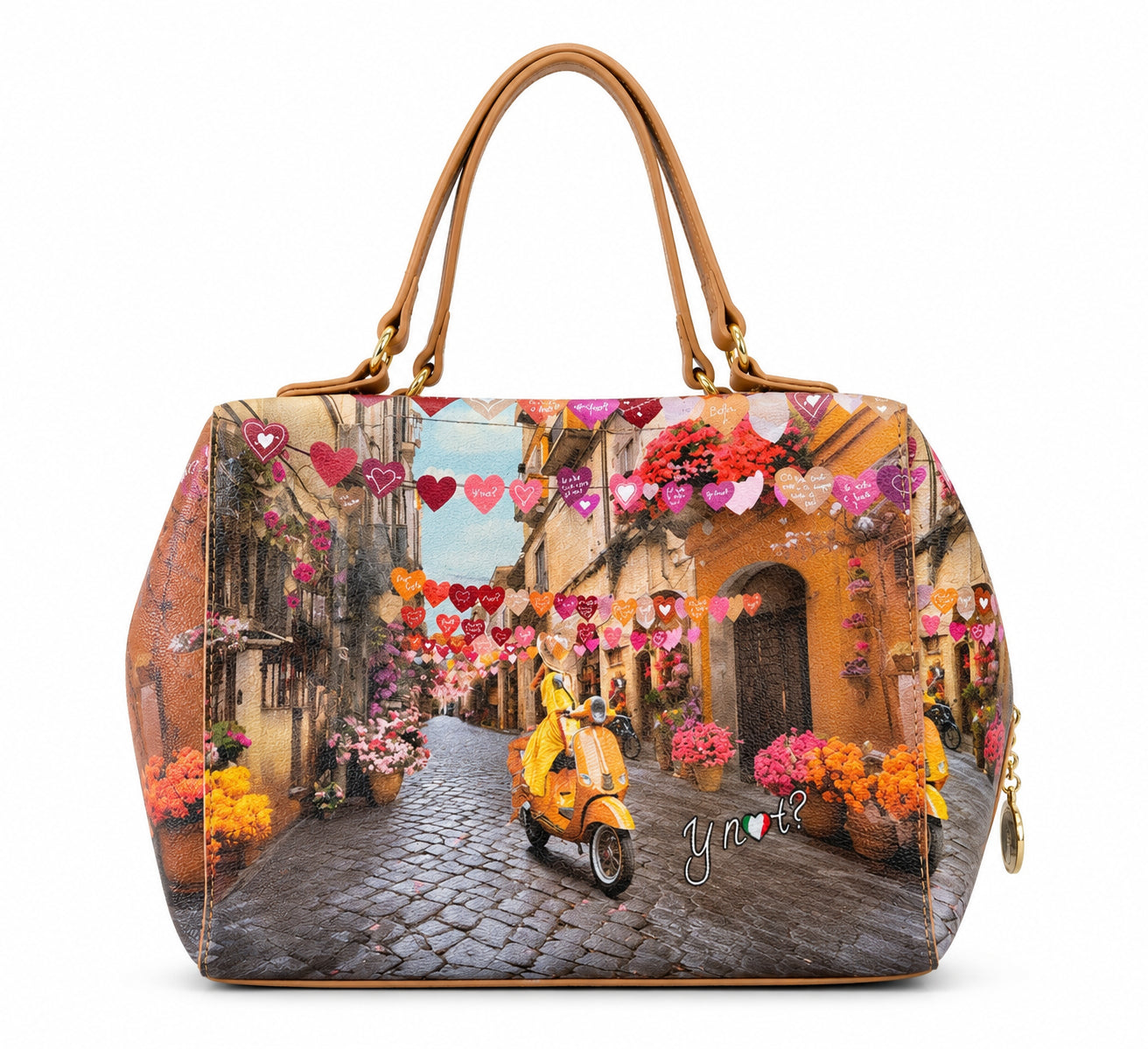 Borsa Bauletto Ynot? Yes Bag con Stampa Città