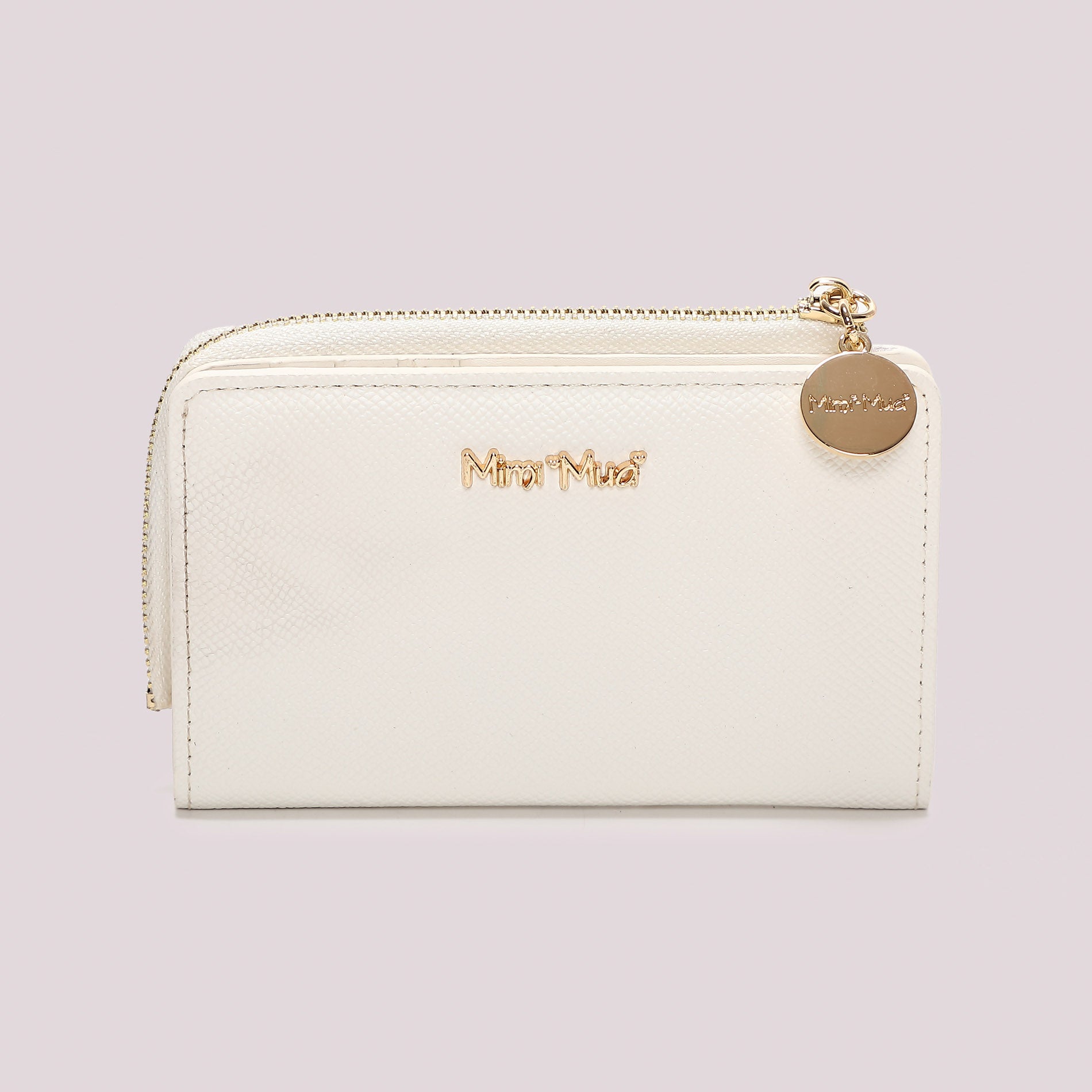 Portafoglio donna Mimi Mua con zip compatto e design elegante minimal