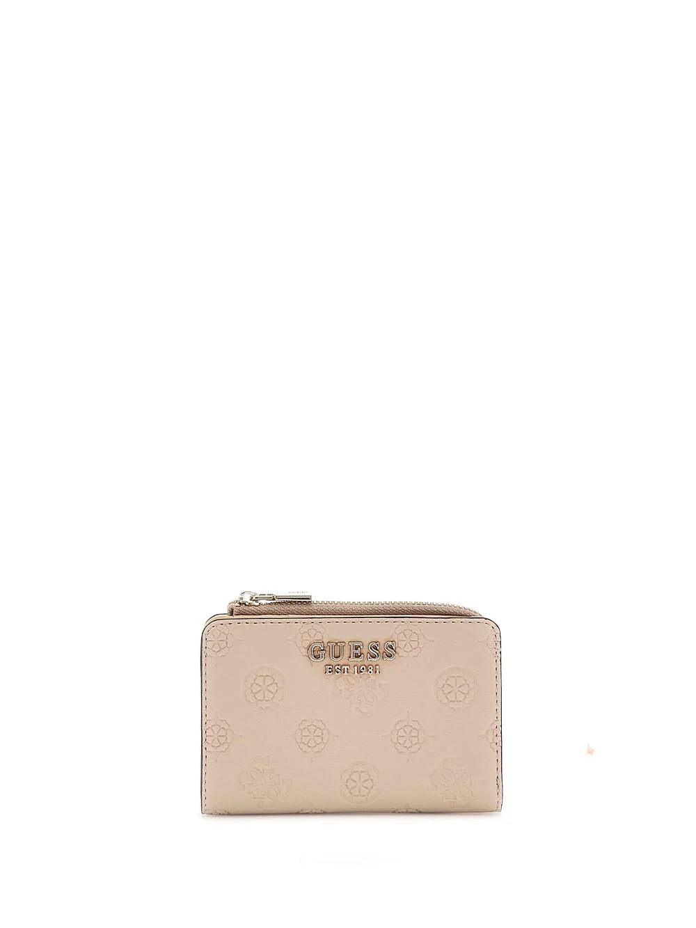 Guess portafoglio compatto con logo in rilievo Rosa TU | Giò Fashion