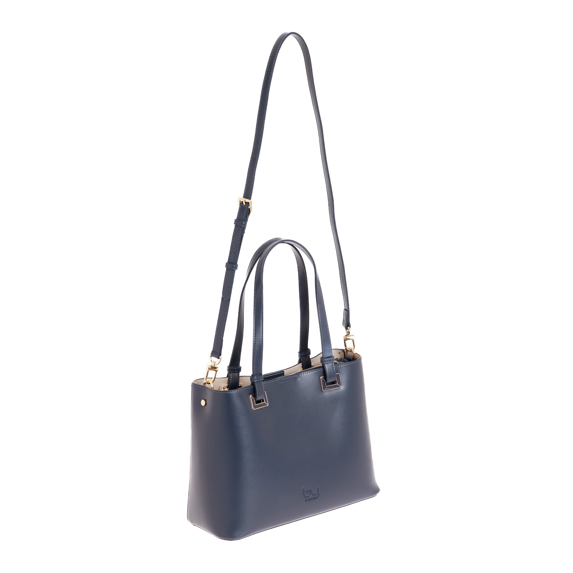 Borsa a spalla Byblos donna elegante con doppio manico e tracolla regolabile Blu TU | Giò Fashion