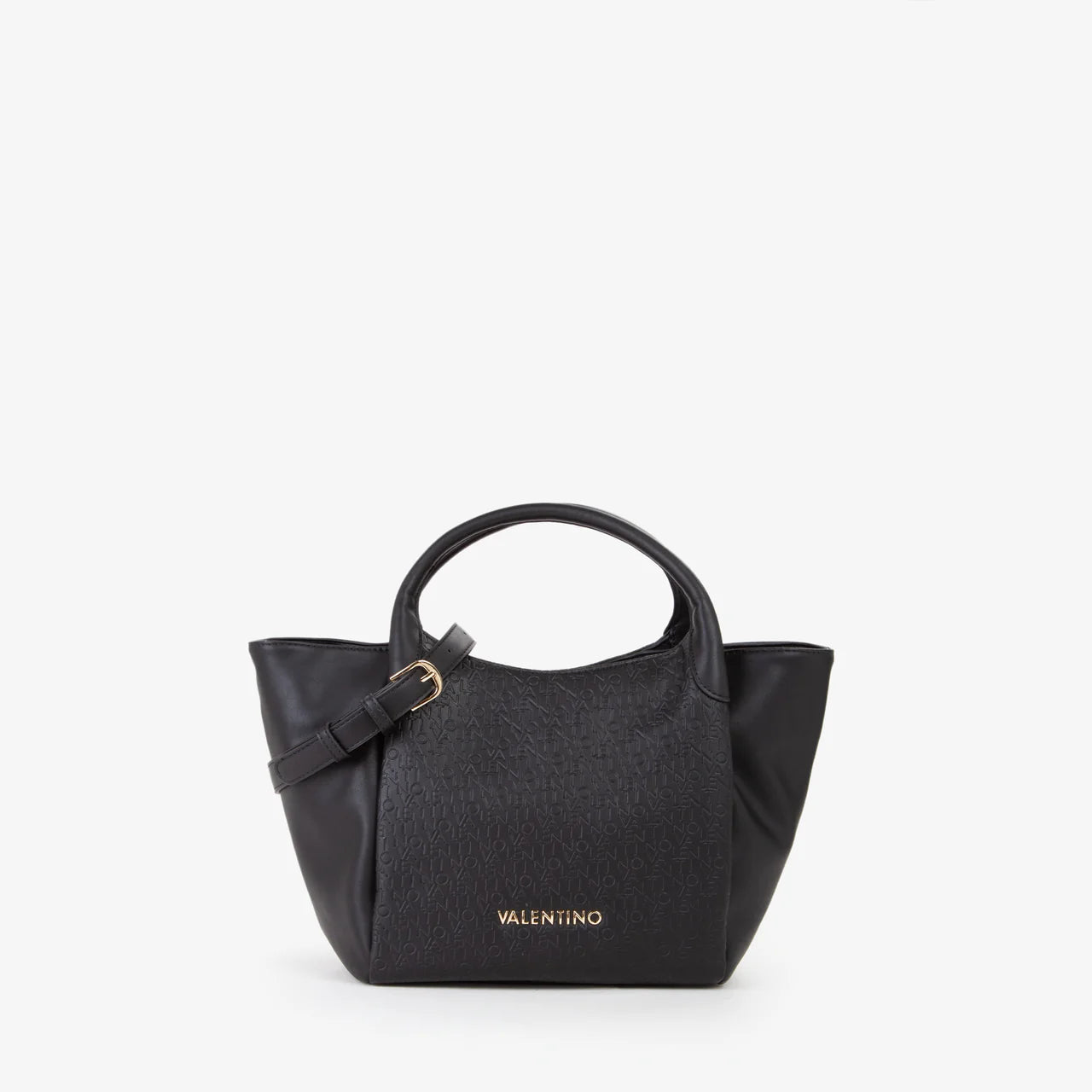 Valentino borsa a mano donna con logo in rilievo Nero TU | Giò Fashion