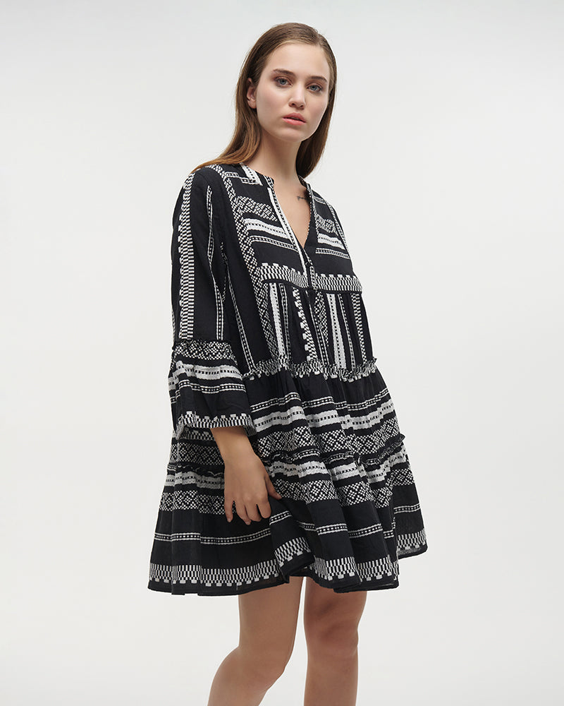 Ble Resort Collection Abito Corto a Maniche Lunghe