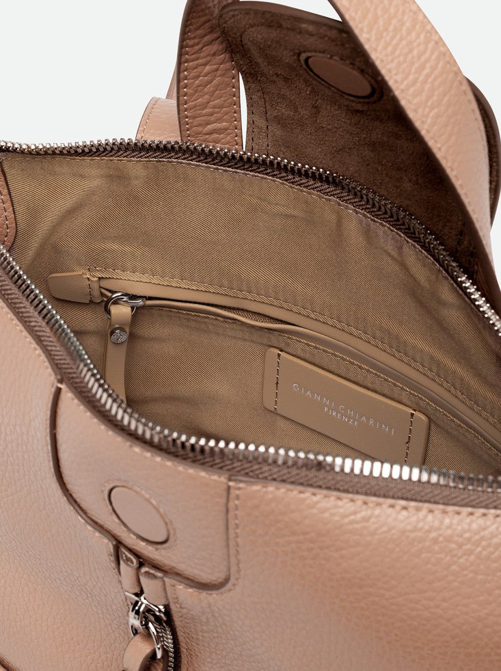 Zaino Gianni Chiarini Giada in pelle con zip frontale
