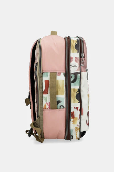 Zaino grande Anekke donna con tasca frontale Rosa TU | Giò Fashion