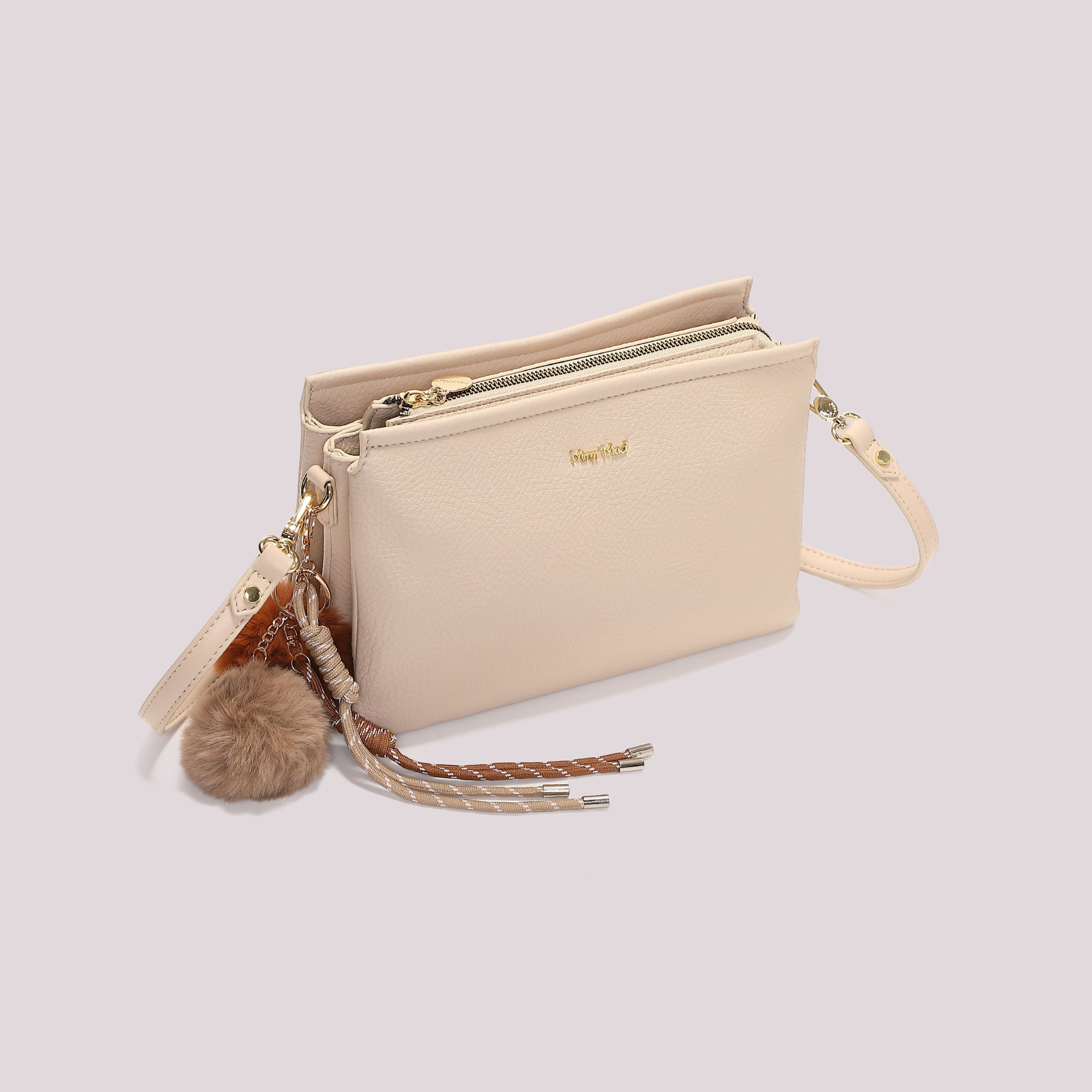 Borsa a Tracolla Donna Mimi Mua con Dettaglio Appeso