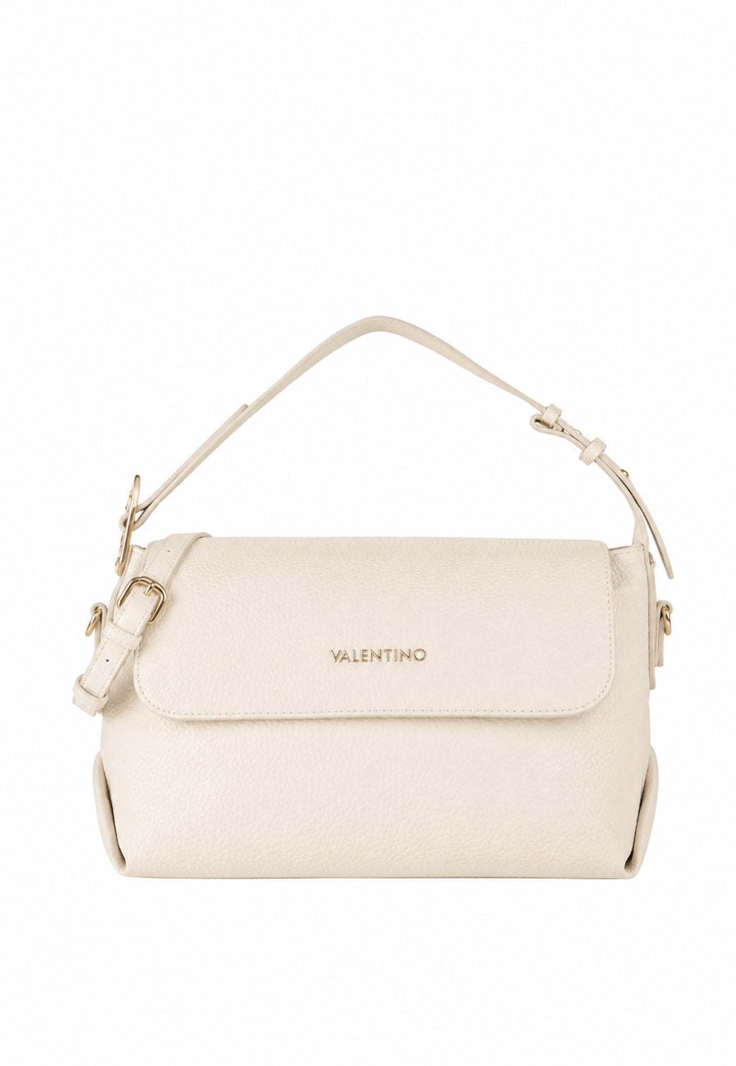 Mario Valentino Borsa a Spalla Donna con Patta e Tracolla Regolabile ECRU TU | Giò Fashion