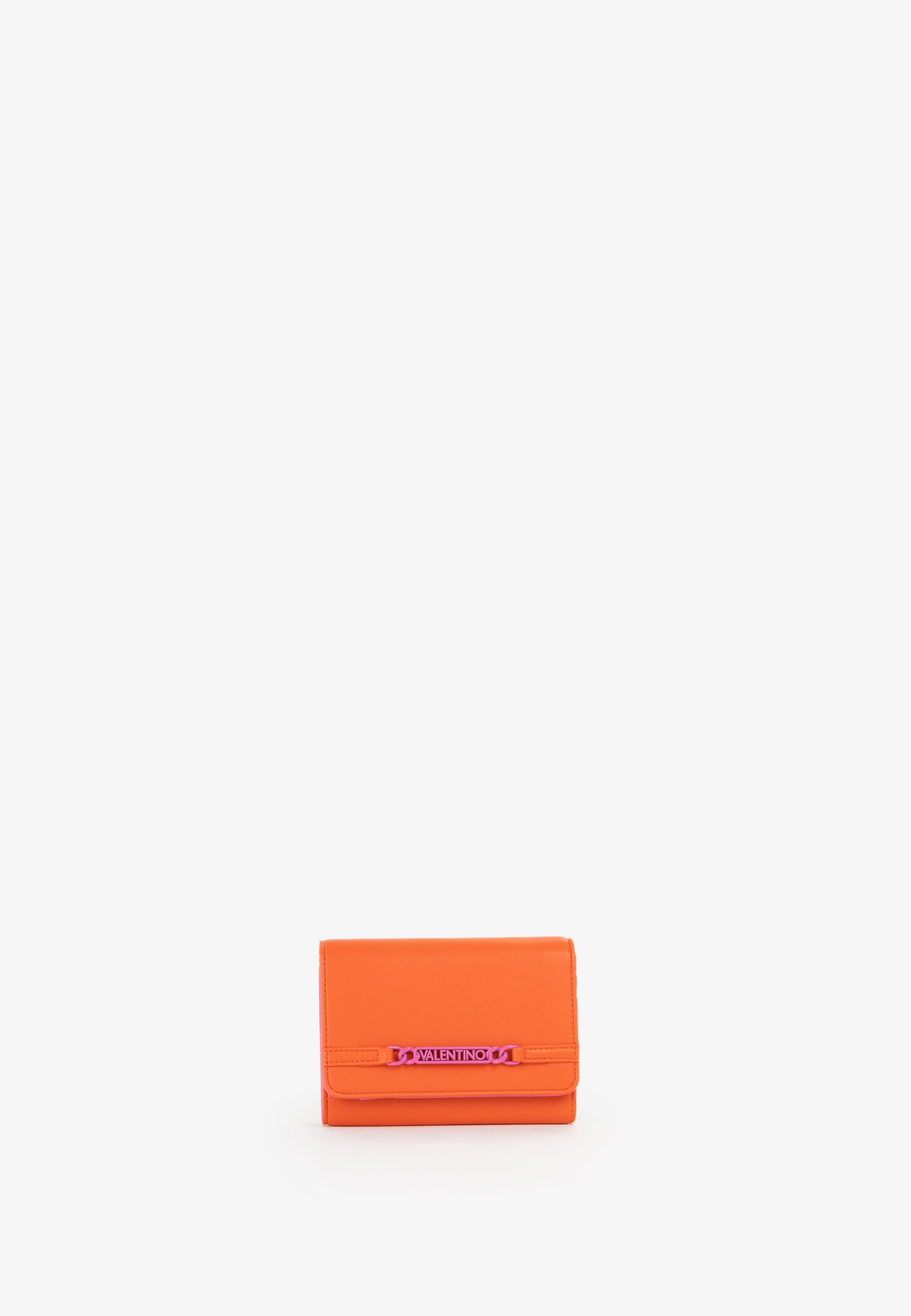 Portafoglio donna Mario Valentino con patta e dettaglio logo frontale ARANCIO-FUXIA TU | Giò Fashion
