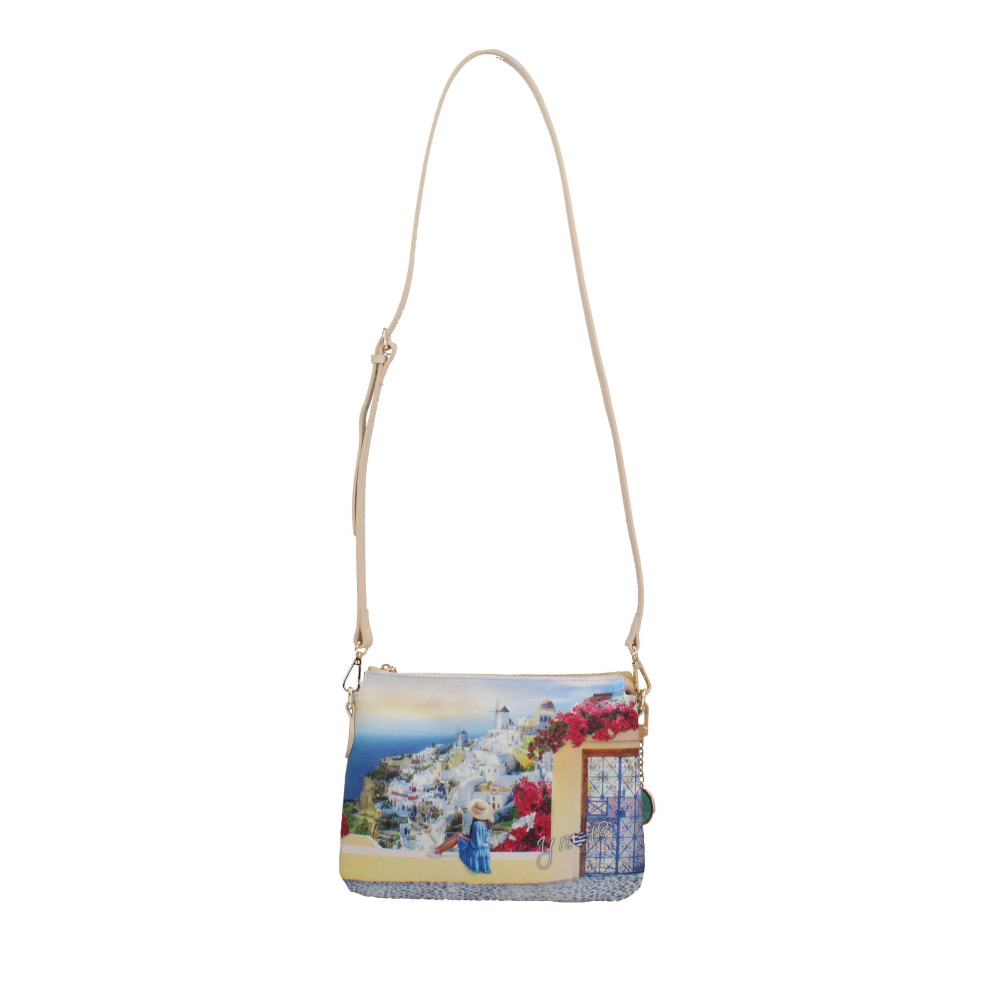 Borsa a tracolla YNot con doppio scomparto e design compatto GREEK SUMMER TU | Giò Fashion
