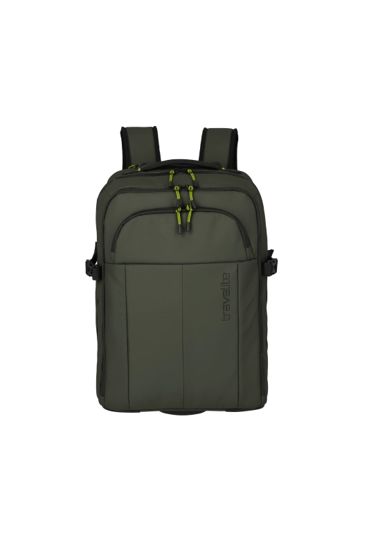 Zaino Travelite con scomparto laptop e design squadrato VERDE TU | Giò Fashion