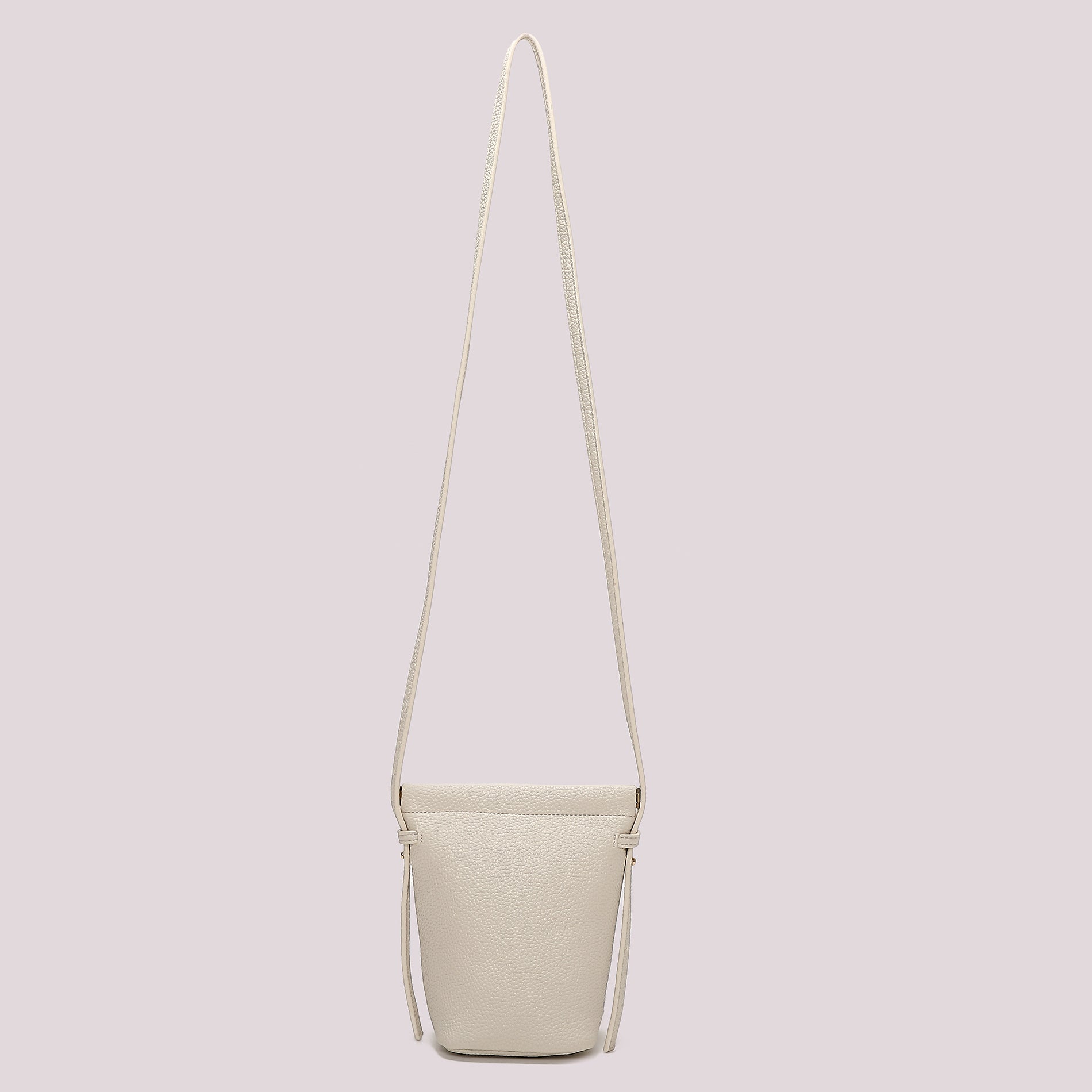 Borsa tracolla donna Mimi Mua compatta con design minimal elegante PANNA TU | Giò Fashion