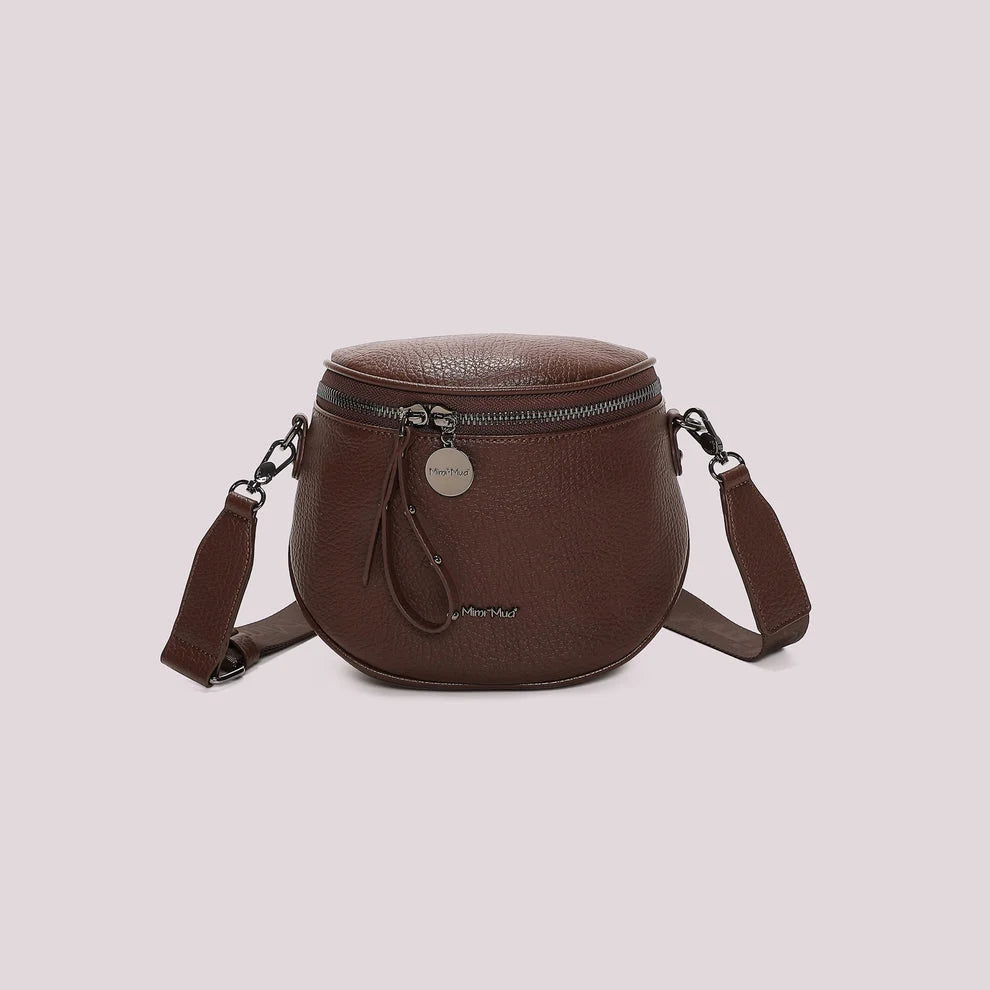 Mimi Muà Borsa Marsupio Donna con Tracolla Logata – Borsa Casual a Spalla e Tracolla