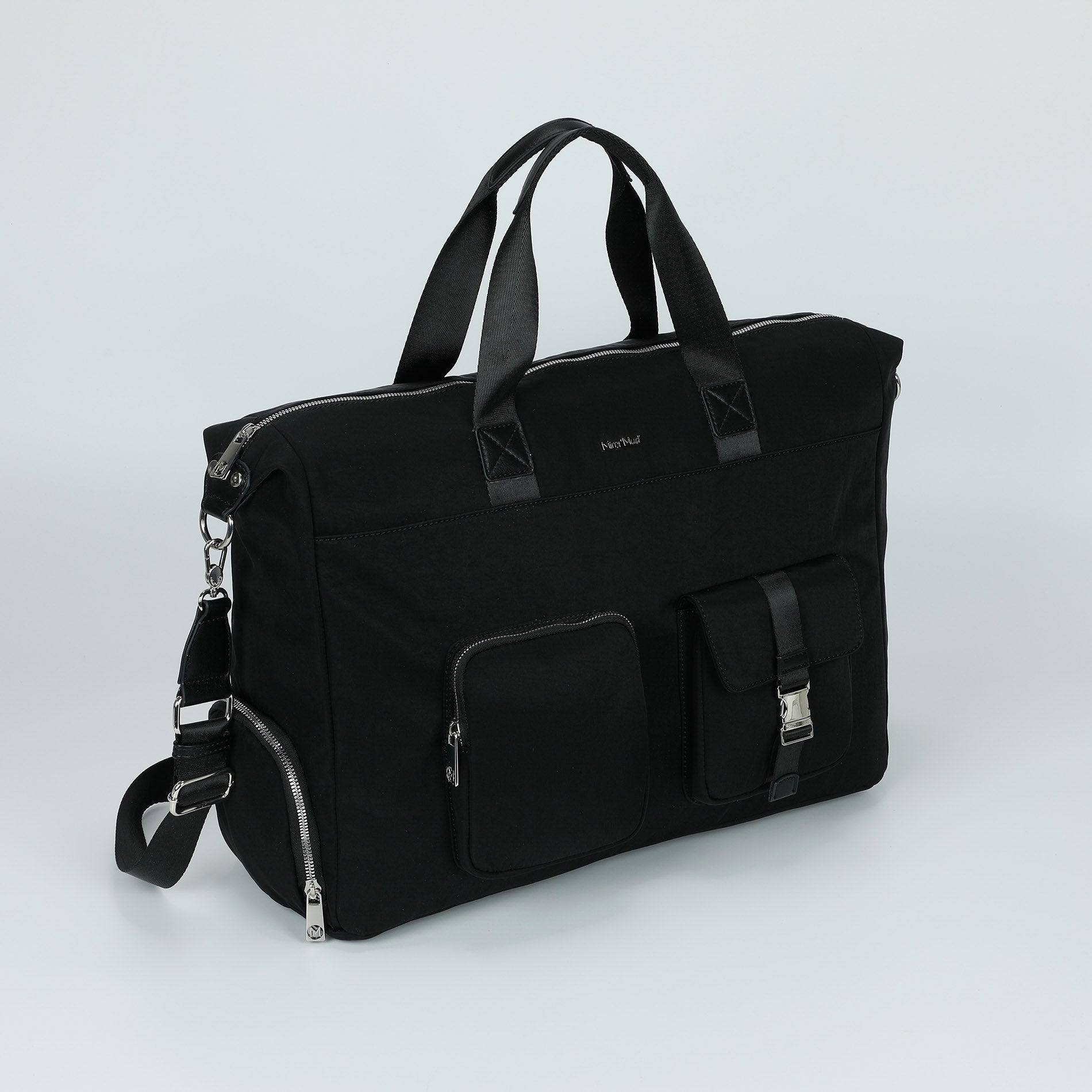 Mimi Mua borsone in nylon con tasche