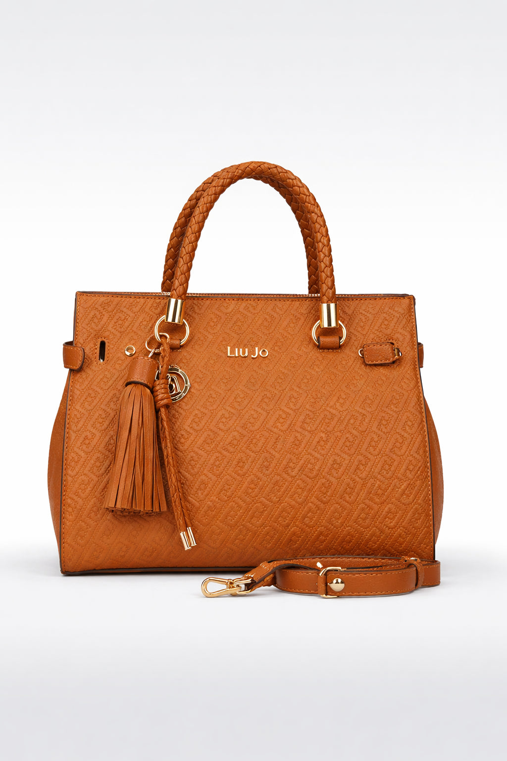 Borsa a Mano Liu Jo con Manici Intrecciati e Tracolla Regolabile Sequoia TU | Giò Fashion