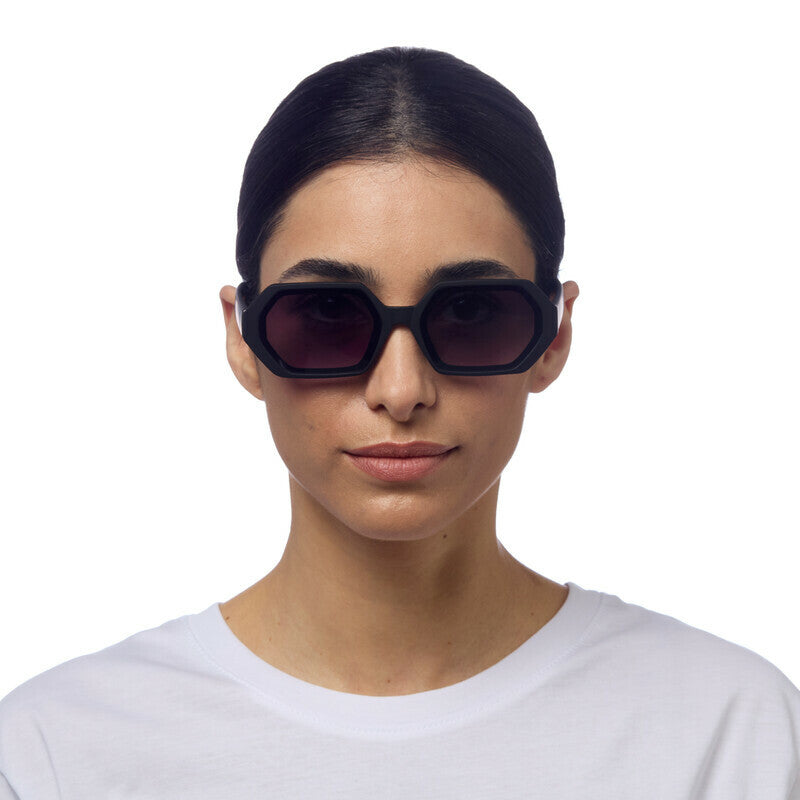 OKKIA Andrea Occhiali da Sole Unisex Esagonali con Lenti Sfumate e Protezione UV400