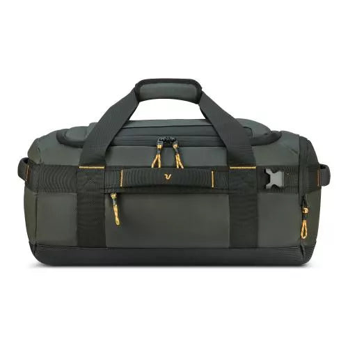 Borsone sportivo compatto con tasche e tracolla regolabile VERDE M TU | Giò Fashion
