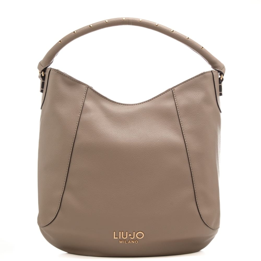 Borsa a spalla Liu Jo elegante con manico impreziosito Beige TU | Giò Fashion