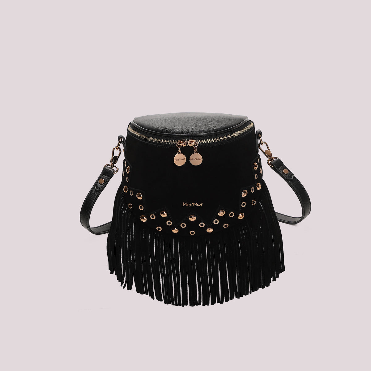 Borsa Marsupio Donna Mimi Mua con Frange e Borchie