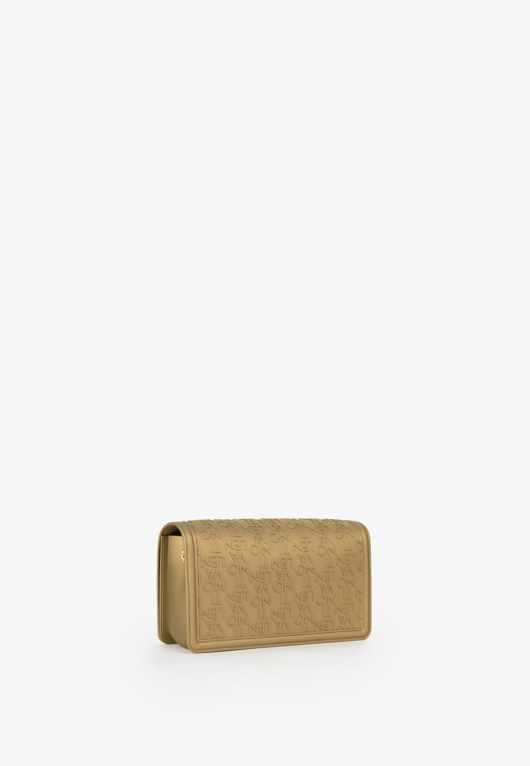 Borsa a tracolla Mario Valentino con logo embossed e chiusura frontale elegante Oro TU | Giò Fashion