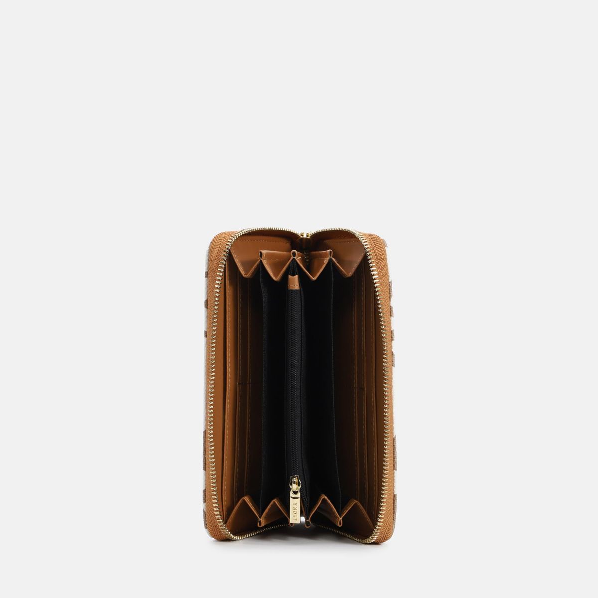 Portafoglio donna YNot con chiusura a zip e design minimal