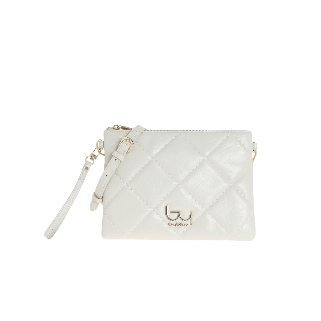 By Byblos borsa a tracolla trapuntata compatta Avorio TU | Giò Fashion