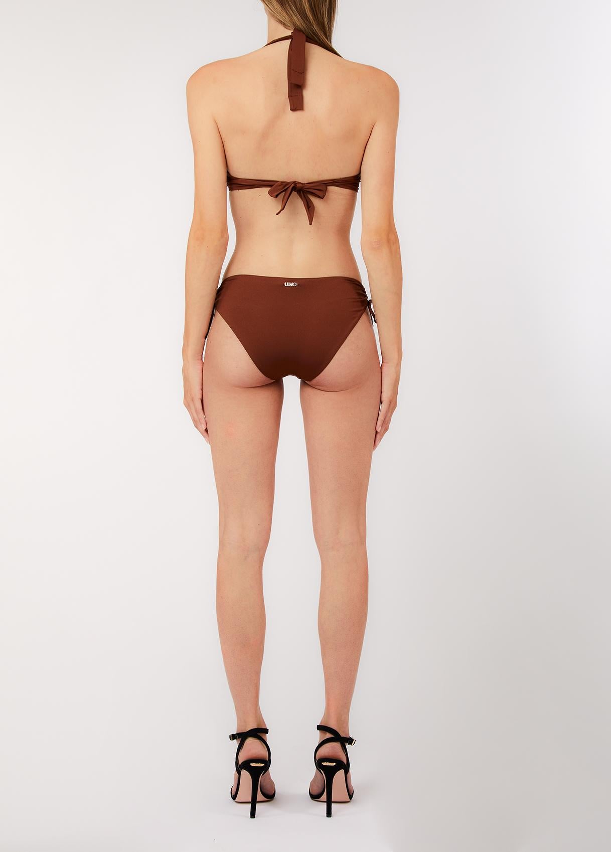 Costume bikini Liu Jo donna due pezzi con reggiseno strutturato e slip regolabile con laccetti Terra 2B | Giò Fashion