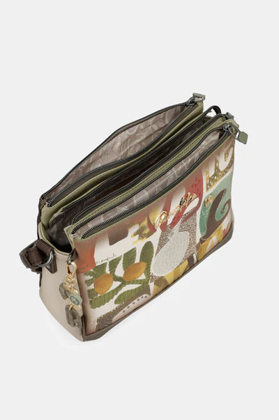 Borsa tracolla donna Anekke con zip e tracolla regolabile Marrone TU | Giò Fashion