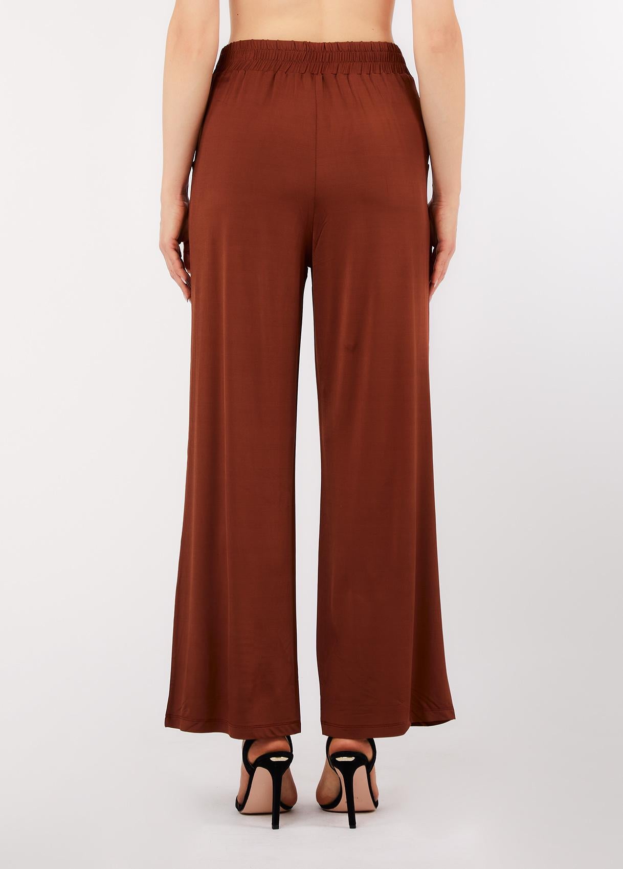 Pantaloni Palazzo Liu Jo Donna con Dettaglio Logo in Vita