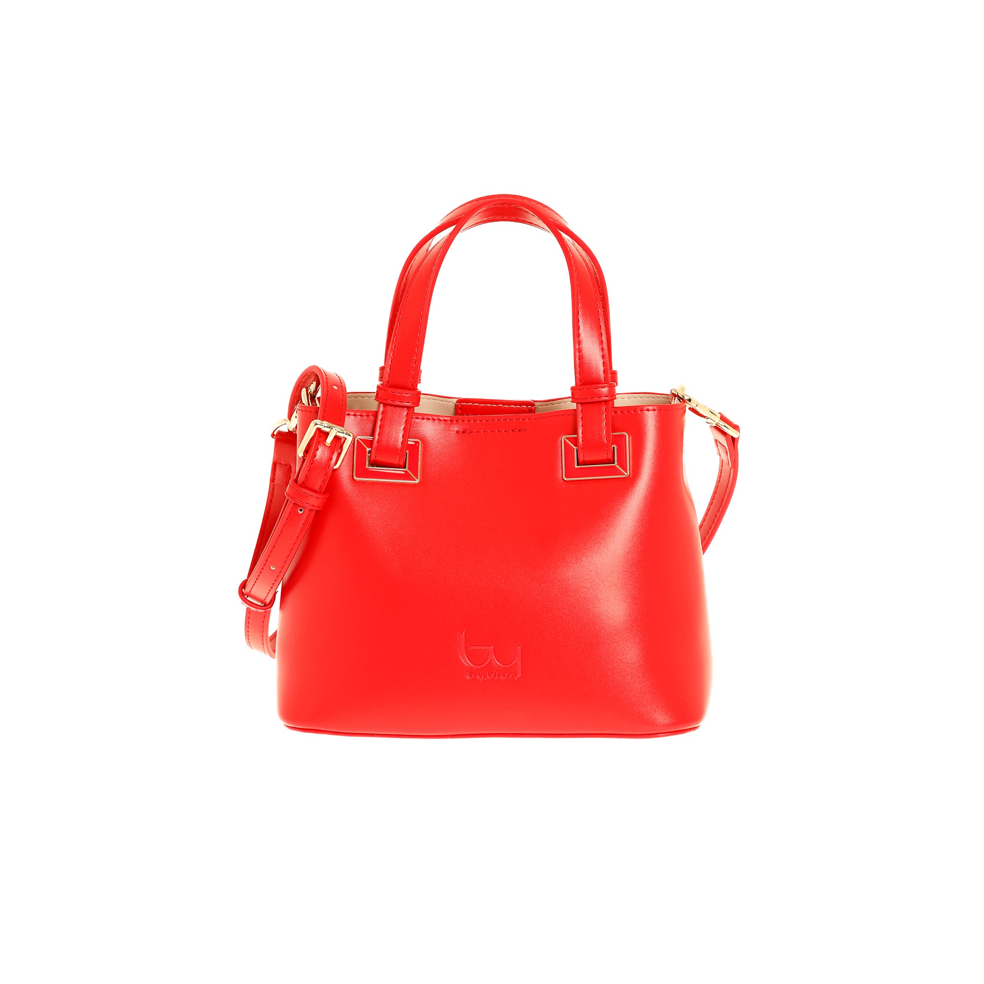 Borsa a mano Byblos donna compatta con doppio manico e tracolla regolabile Rosso TU | Giò Fashion