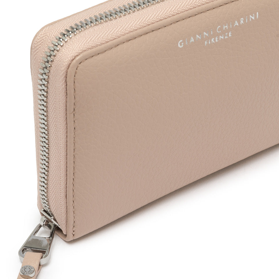 Portafoglio Medio Gianni Chiarini Wallets Grain in pelle grana Rosa TU | Giò Fashion
