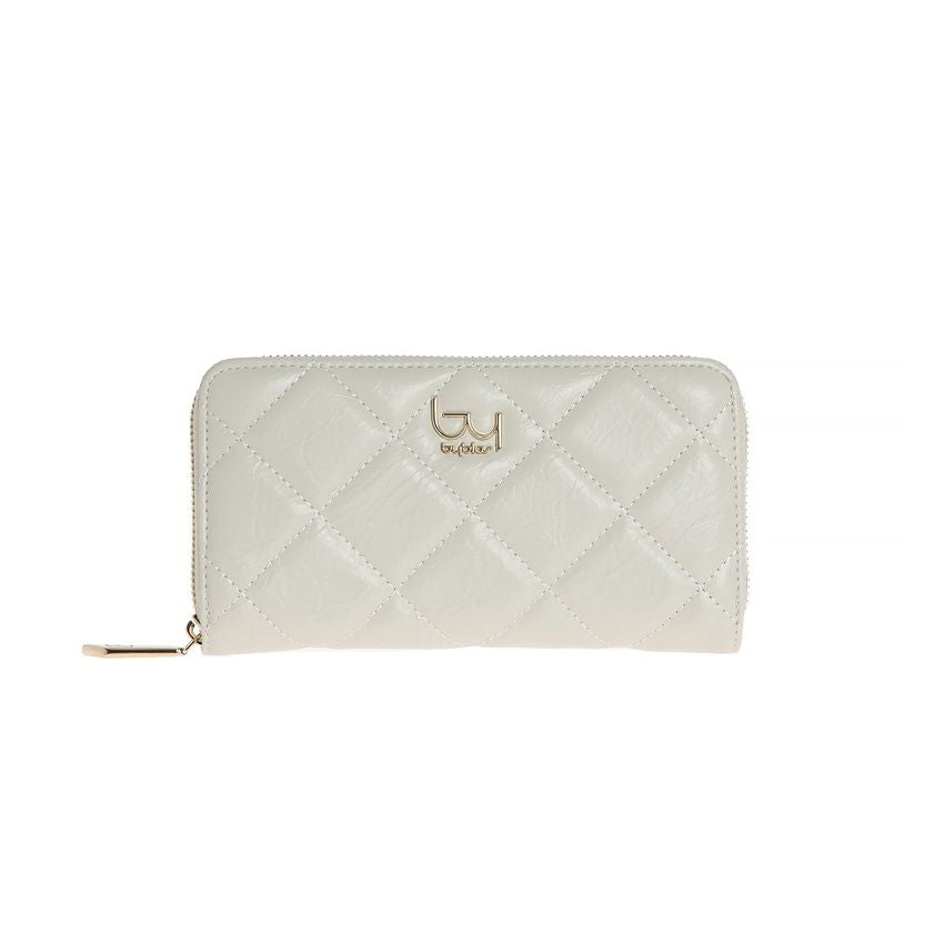By Byblos portafoglio trapuntato con zip Avorio TU | Giò Fashion