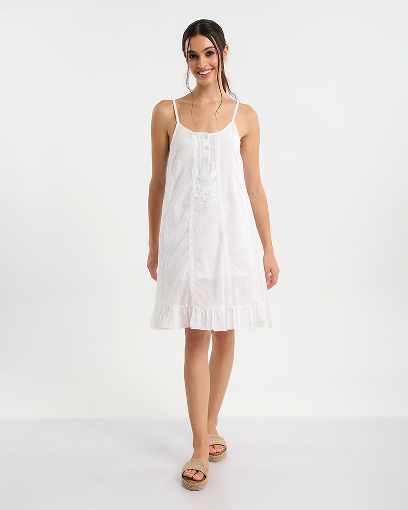 Ble Resort Collection Abito Corto con Spallini